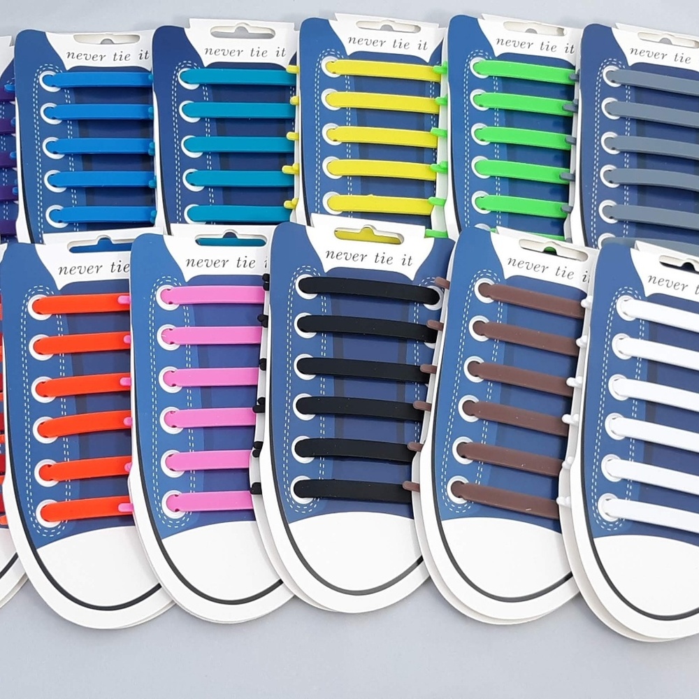 Silicon no tie shoe laces